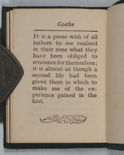 Load image into Gallery viewer, Goethe, Johann Wolfgang. Pearls from Goethe. Collins Clear-Type Press. London and Glasgow. Circa 1900.
