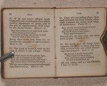 Load image into Gallery viewer, Daily Food For Christians. Being a Promise and another Spiritual Portion, for every day in the Year, together with a Verse of a Hymn. American Tract Society. No. 150 Nassau Street. New York. Circa 1830.