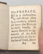 Load image into Gallery viewer, Bible in Miniature; or ,a concise history of the Old & New Testaments. London printed. Circa 1795.