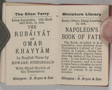 Load image into Gallery viewer, Napoleon's Book of Fate. Bryce, David & Son. Frederick A. Stokes Co. Glasgow and New York. 1905.