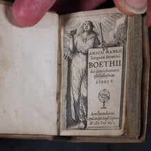 Load image into Gallery viewer, Boethius, Anicius Malius. De Consolatione Philosophiae Libri V. Caesius, G. J. Amsterdam. 1625.