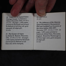 Load image into Gallery viewer, Bradbury, Robert C. Miniature books published by Achille J. St. Onge. St. Onge Collections, number 5. 1995.
