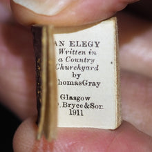 Load image into Gallery viewer, Gray, Thomas. Elegy in a Country Churchyard. Bryce, David & Son. Glasgow. 1911. 96 printed pages. Partially unopened and likely the only partially unopened example extant.