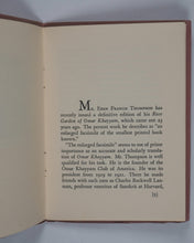 Load image into Gallery viewer, Omar Khayyam. Rose Garden of Omar Khayyam. Thompson, Eben Francis. Commonwealth Press. Worcester, Mass. 1932.