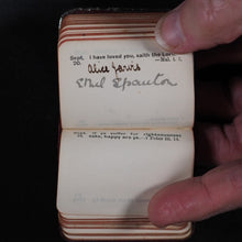Load image into Gallery viewer, Thumb Birthday Text Book of short verses from the bible. Bryce, David & Son Glasgow. 1894.