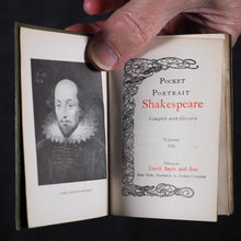 Load image into Gallery viewer, Shakespeare, William. Pocket Portrait Shakespeare. Complete with glossary. Bryce, David & Sons. Glasgow. Circa 1899.