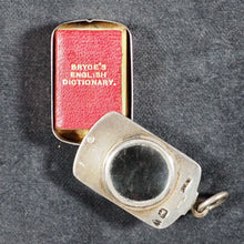 Load image into Gallery viewer, Smallest English Dictionary in the World. Comprising: besides the ordinary & newest words in the language, short explanations of a large number of scientific, philosophical, literary & technical terms. Bryce, David & Son. Glasgow. 1893. SILVER LOCKET