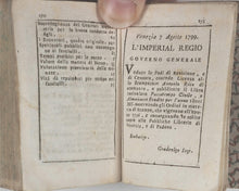 Load image into Gallery viewer, Almanacco Erudito-Critico Piacevole per l'Anno 1800. Rosa, Antonio. Venice. 1799.