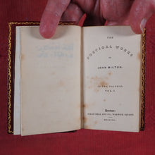Load image into Gallery viewer, Milton, John. Poetical works of John Milton >>MINIATURE SIGNED BINDING<< Publication Date: 1840 CONDITION: VERY GOOD