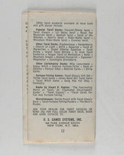 Load image into Gallery viewer, Oswald Wirth Tarot Deck. First edition, published by U.S. Games Systems, 1976. First edition.