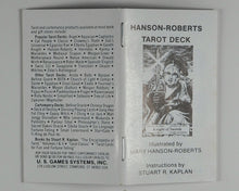 Load image into Gallery viewer, Hanson-Roberts Tarot Deck. Illustrated by Mary Hanson-Roberts. U.S. Games Systems Inc. 1985. ISBN 0880790792