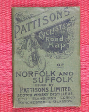Load image into Gallery viewer, Cyclists Road Map of Norfolk and Suffolk. Pattisons Ltd. Leith. Scotland. Circa 1898.