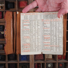 Load image into Gallery viewer, Georgian Almanack 1790-PROVENANCE NATHANIEL JARMAN- IN CONTEMPORARY RED LEATHER CASED POCKETBOOK.