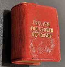 Load image into Gallery viewer, English and German Dictionary c1896