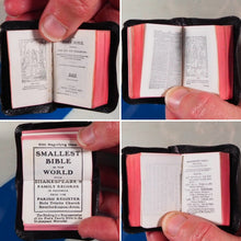Load image into Gallery viewer, Holy Bible containing the Old and New Testaments.>>MINIATURE BOOK<< [MINIATURE COMPLETE HOLY BIBLE with SHAKESPEARE FAMILY RECORDS. Publication Date: 1919 Condition: Very Good.