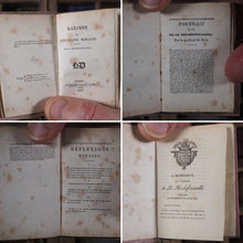 Load image into Gallery viewer, Maximes et Reflexions Morales. La Rochefoucauld, Francois Duc de. Publication Date: 1827 CONDITION: VERY GOOD