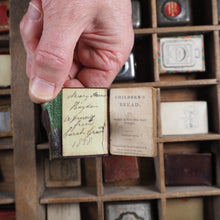 Load image into Gallery viewer, Children's Bread. Or Daily Texts for the Young. >>SCARCE CHILDRENS MINIATURE BOOK IN WALLET STYLE BINDING<< Publication Date: 1858 CONDITION: VERY GOOD