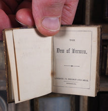 Load image into Gallery viewer, Dew of Hermon. >>FINE, RARE, MID VICTORIAN, MINIATURE BOOK<< Publication Date: 1853 CONDITION: VERY GOOD