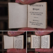 Load image into Gallery viewer, Solomon's Prayer at the Dedication of the Temple. Wright &amp; Albright, Avon-Street, Bristol. 1839.
