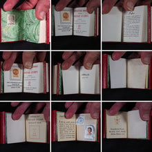 Load image into Gallery viewer, Levitan, Kalman. Miniature Books relating to Postage Stamps. Two volumes. 1983. with, Soliloquy of a Postage Stamp by Ernest W. Brady. Keepsake for Friends. 6 printed pages. 1978. Black Cat Press. Skokie. Illinois. Dos-a-dos-a-dos binding.
