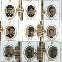 Load image into Gallery viewer, [Miniature Tintype Portrait Album]. 1880 [?]. >>Phantasmic miniature tintype album<<
