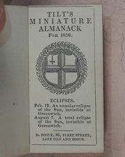 Load image into Gallery viewer, Tilt's Miniature Almanack. Various publishers. London. [1848-1870] >>RUN OF SCARCE COLLECTABLE ALMANACS<<
