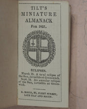 Load image into Gallery viewer, Tilt's Miniature Almanack. Various publishers. London. [1848-1870] >>RUN OF SCARCE COLLECTABLE ALMANACS<<

