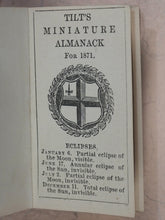 Load image into Gallery viewer, Tilt's Miniature Almanack. Various publishers. London. [1848-1870] >>RUN OF SCARCE COLLECTABLE ALMANACS<<
