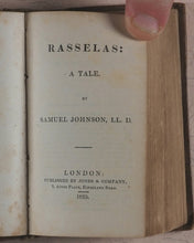 Load image into Gallery viewer, Sterne, Laurence [+] Dr. Samuel Johnson [+] Oliver Goldsmith. Sentimental Journey through France and Italy [+] Rasselas, a Tale [+] The Vicar of Wakefield. Jones &amp; Co. 3, Acton Place, Kingsland Road. London. 1826 [+] 1825 [+] 1825.
