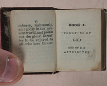 Load image into Gallery viewer, Bible in Miniature or a Concise History of Both Testaments. McDowall, T. &amp; W. Edinburgh. Circa 1845.>>Miniature Scottish Thumb-Bible with rare green title-page<<
