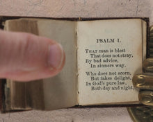 Load image into Gallery viewer, Bible in Miniature or a Concise History of Both Testaments. McDowall, T. &amp; W. Edinburgh. Circa 1845.>>Miniature Scottish Thumb-Bible with rare green title-page<<
