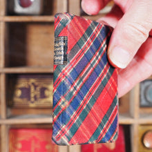 Load image into Gallery viewer, Old English, Scotch and Irish songs with music : a favourite selection. >>MINIATURE BRYCE TARTAN BOOK<< Moodie, William, editor. Publication Date: 1905 CONDITION: VERY GOOD
