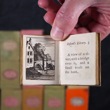 Load image into Gallery viewer, Infant's Library. Marshall, John. Circa 1800. 16 volumes. Complete with original sycamore bookcase.
