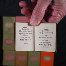 Load image into Gallery viewer, Infant's Library. Marshall, John. Circa 1800. 16 volumes. Complete with original sycamore bookcase.
