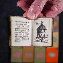 Load image into Gallery viewer, Infant's Library. Marshall, John. Circa 1800. 16 volumes. Complete with original sycamore bookcase.

