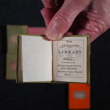 Load image into Gallery viewer, Infant's Library. Marshall, John. Circa 1800. 16 volumes. Complete with original sycamore bookcase.
