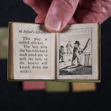 Load image into Gallery viewer, Infant's Library. Marshall, John. Circa 1800. 16 volumes. Complete with original sycamore bookcase.
