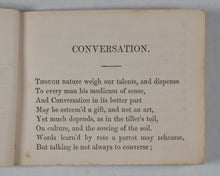 Load image into Gallery viewer, Cowper, William. Conversation. Wright and Albright, sold by Tanner Brothers, 6, Amen Corner. Bristol and London. 1840.

