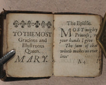 Load image into Gallery viewer, Thumb Bible. Verbum Sempiternum [and] Salvator Mundi, [by John Taylor]. F. Collins for T. Ilive. At the Nags-Head in Jewen Street. London. 1693.
