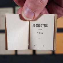 Load image into Gallery viewer, Ada [author, pseudonym of H.G.G. van Steensel van der Aa]. Miniatuurbibliotheek voor jonge meisjes [Young Girl's Library]. No publisher. No place. [1896].
