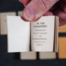 Load image into Gallery viewer, Ada [author, pseudonym of H.G.G. van Steensel van der Aa]. Miniatuurbibliotheek voor jonge meisjes [Young Girl's Library]. No publisher. No place. [1896].
