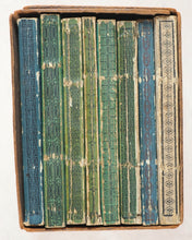 Load image into Gallery viewer, Miniature library of classical literature. Kaspar van Baerle, George Buchanan, Jacob Cats, Joannes Nicolai Secundus, John Owen, Helius Eobanus Hessus, &amp; Marco Girolamo Vida. Carl Poppo Fröbel. Rudophopoli [Rudolstadt].1820.
