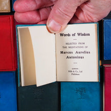 Load image into Gallery viewer, Aurelius, Marcus. Words of Wisdom. Selected from the Meditations of Marcus Aurelius Antoninus. Hills &amp; Co. Ye St. Luke's Press. London. 1918.
