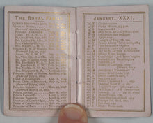 Load image into Gallery viewer, Howlett's Victoria Golden Almanack for 1874. Howlett and &amp; Son, Printers, 10 Frith Street, Soho. [London]. [1873].
