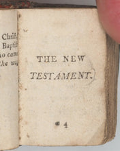 Load image into Gallery viewer, Bible in Miniature or a Concise History of both Testaments. Harris, J. Late Newbery, for Darton &amp; Harvey. London. Circa 1790 according to Bondy or 1807 if you believe Welsh.
