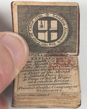 Load image into Gallery viewer, London Almanac for the year of Christ, 1793. Company of Stationers. London. [1792]. Portuguese craftsman's gold vermeil filigree case.
