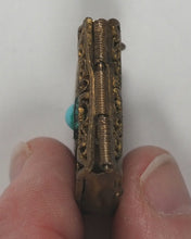 Load image into Gallery viewer, Koran, Qur'an with filigree case and semi-precious stone. Unknown publisher or place. Circa 1890.
