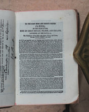Load image into Gallery viewer, Holy Bible containing the Old and New Testaments [with lectern]. >>MINIATURE BIBLE WITH LECTERN<< Publication Date: 1919 CONDITION: VERY GOOD
