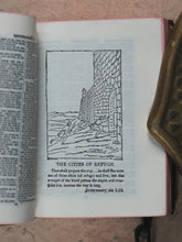 Load image into Gallery viewer, Holy Bible containing the Old and New Testaments [with lectern]. >>MINIATURE BIBLE WITH LECTERN<< Publication Date: 1919 CONDITION: VERY GOOD
