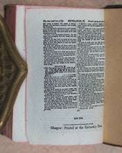Load image into Gallery viewer, Holy Bible containing the Old and New Testaments [with lectern]. >>MINIATURE BIBLE WITH LECTERN<< Publication Date: 1919 CONDITION: VERY GOOD

